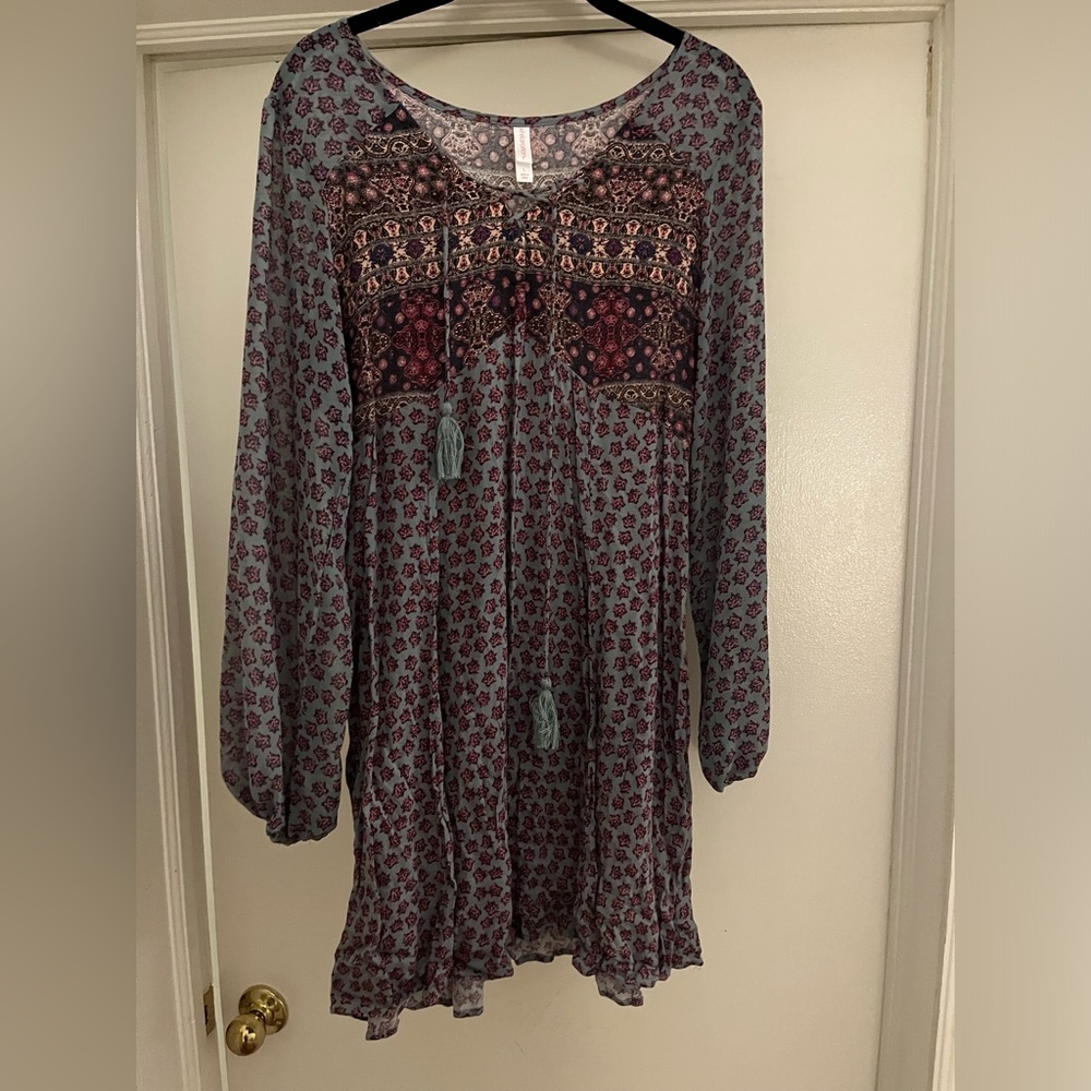 Multicolor, patterned large xhilaration dress